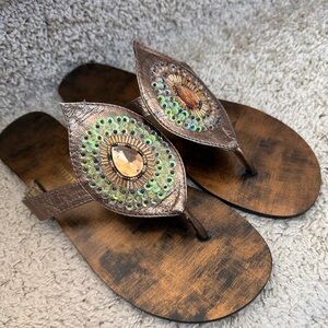 Chinese Laundry bronze sandals